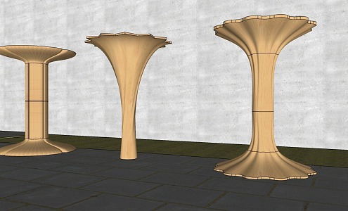 Modern Special-shaped Column Creative Column Decorative Column Package Column Modeling Column Petals Column 3d model