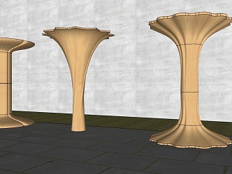 Modern Special-shaped Column Creative Column Decorative Column Package Column Modeling Column Petals Column 3d model