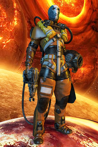 Modern game character sci-fi character 3d model Modern game character sci-fi character 3d model