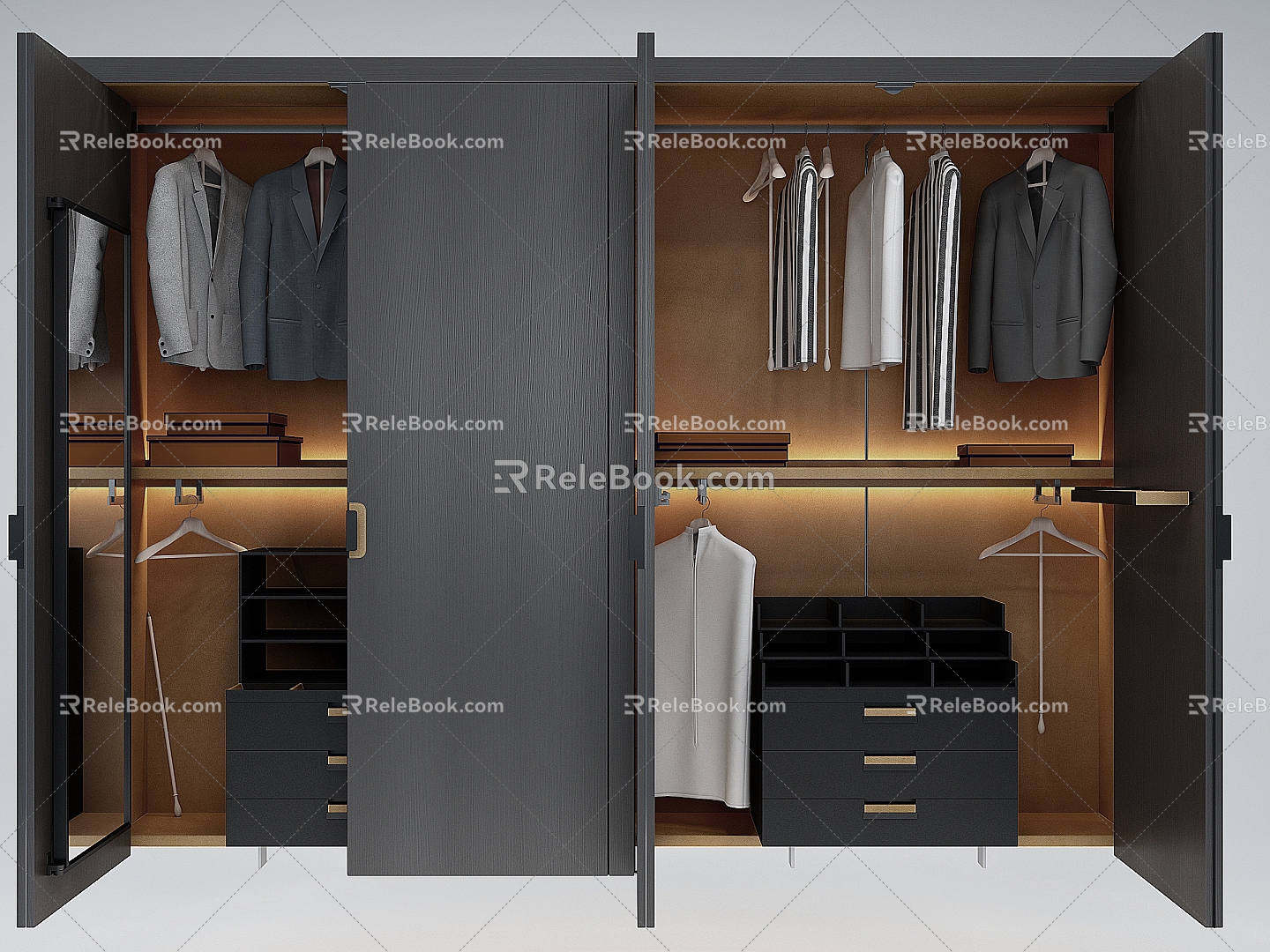 Modern wardrobe 3d model