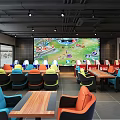 Modern Internet Cafe Game Internet Cafe 3d model
