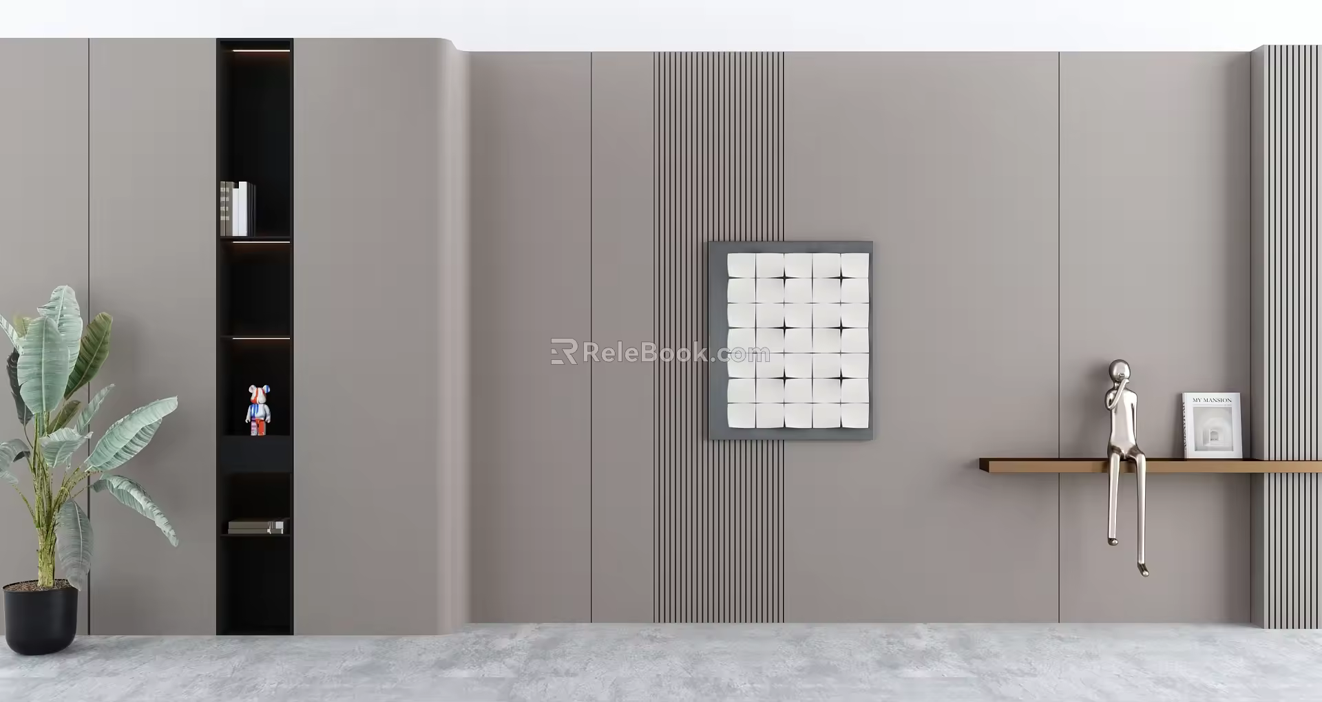 Sofa background wall 3d model