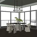 Modern Restaurant 3d model