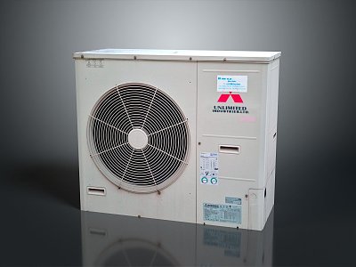 Air conditioning compressor refrigerator air conditioning refrigerator Mitsubishi air conditioning outdoor air conditioning outdoor air conditioning 3d model