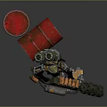 Industrial LOFT Robot Mech Warrior Machine Battlearm Mechanical Battlearm Machine Warrior 3d model