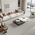 Modern Sofa Coffee Table Combination Sofa Coffee Table 3d model