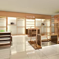 Fashion Clothing Store Interior With Suits Mannequins Display Racks And Marble Decor