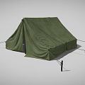 Portable Green Camping Tent Furniture With Ropes And Wooden Stakes For Outdoor Use