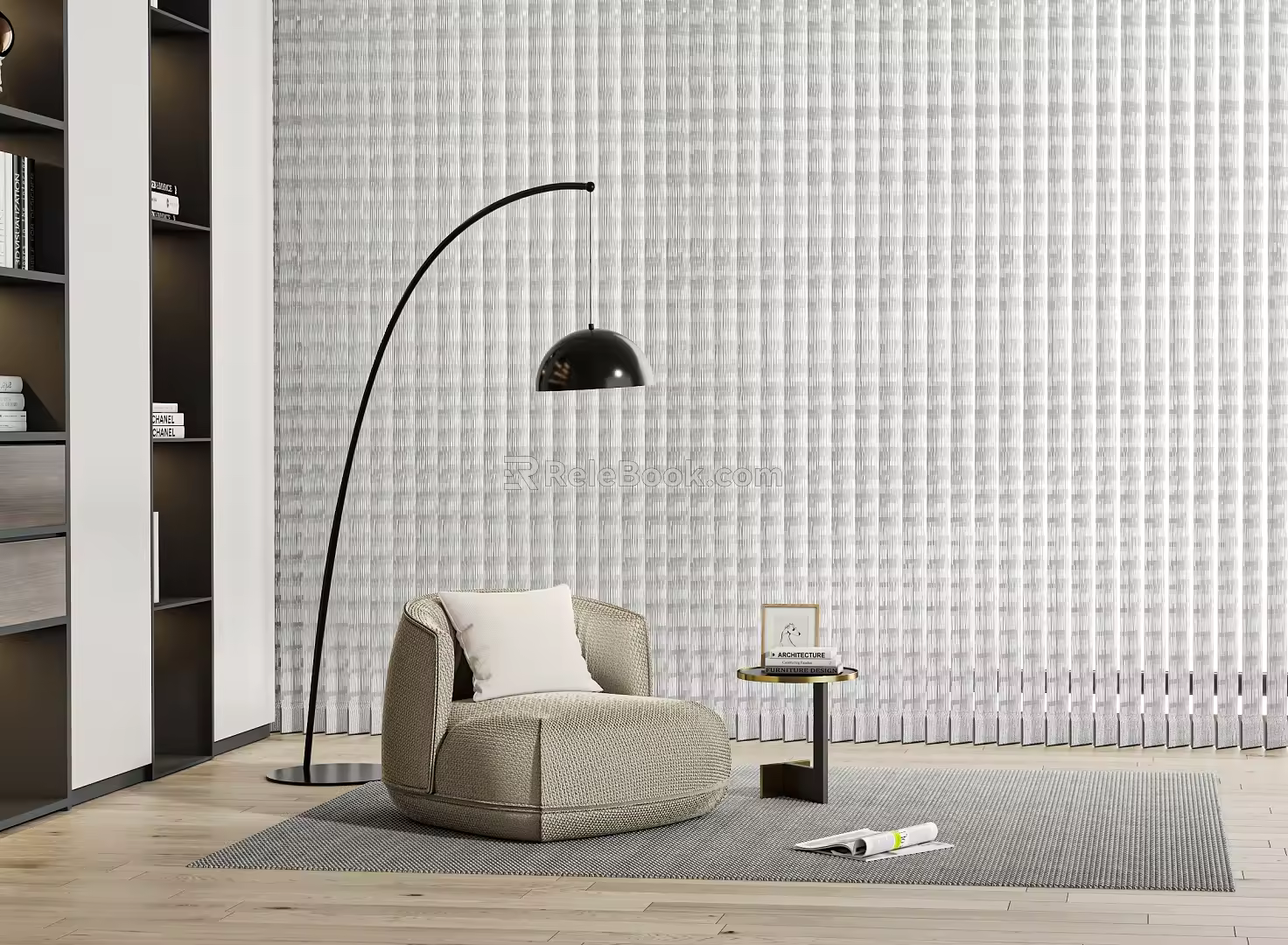 Baxter single sofa 3d model