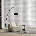 Baxter single sofa 3d model