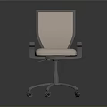 Modern Office Chair With Mesh Back Padded Seat Armrests And Swivel Base With Wheels