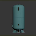 Blue Cylindrical Daily Use Storage Tank With Metal Fittings And Stand