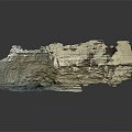 Natural Wooden Stone With Layered Texture And Rough Surface On Reflective Base