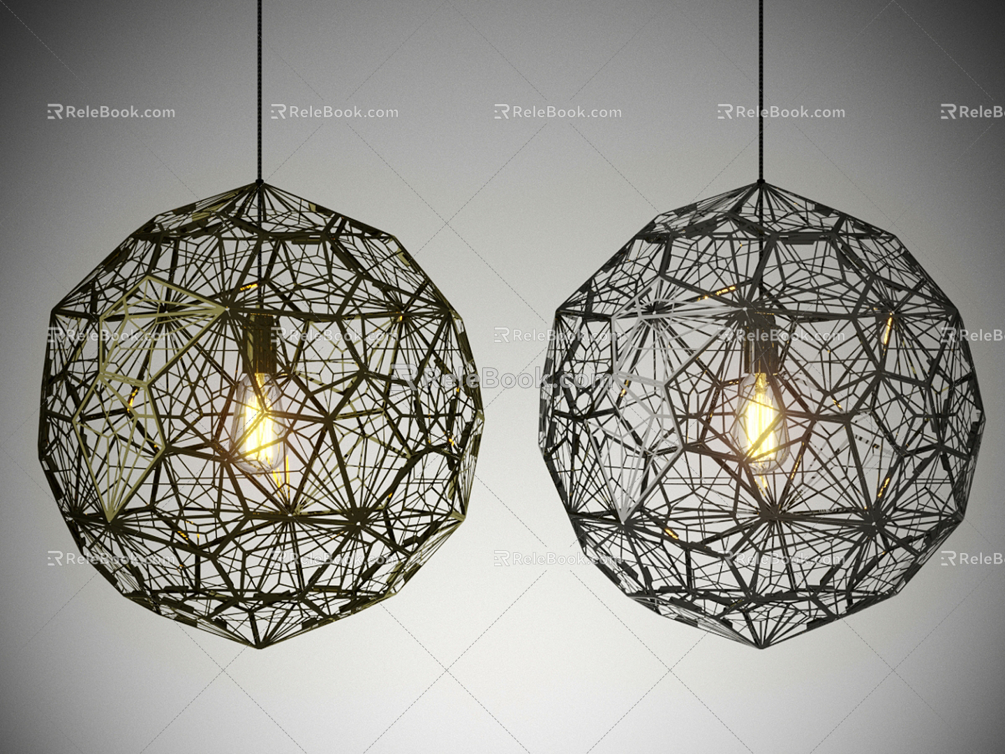 Industrial LOFT chandelier creative chandelier 3d model