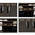 Modern Wardrobe Interior Design With Glass Doors Shelves And Hanging Storage