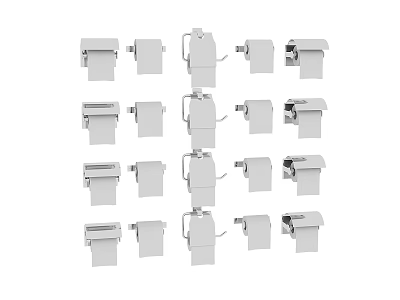 Multiple Assorted Design Bathroom Accessories With Different Functional Styles And Models 3d model