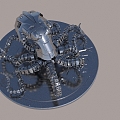 meta-cosmic machinery octopus machine age 3d model