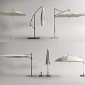 Outdoor Sunshades With Various Modern Designs Adjustable Stands And Foldable Features 3d model