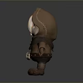 Owl Character With Hooded Cloak Brown Outfit And Leather Boots 3D Model Design