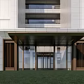 Modern Gate Simple Entrance Unit Gate 3d model