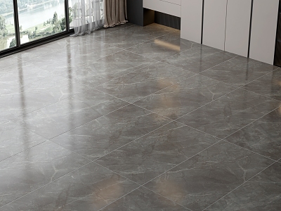 Light Luxury Floor Tile Bright Tile Grey Floor Tile Marble Floor Tile Warm Grey Floor Tile 3d model