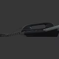 Digital Corded Telephone With Green Screen Display And Keypad Design
