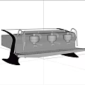 Modern coffee machine 3d model