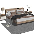 Nordic Double Bed 3d model
