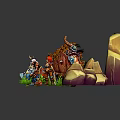 Modern Game Characters Hero of Asgard Cartoon Characters Animated Characters 3d model