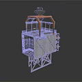 Industrial Tower Equipment With Metal Frame Structure And Mechanical Arm Platform