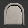 Modern Elegant Leisure Chair with Light Gray Fabric Curved Backrest and Golden Metal Frame