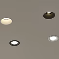 Modern Ceiling Downlights and Spotlights with Various Stylish Design Features 3d model
