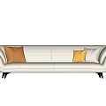 modern double sofa 3d model