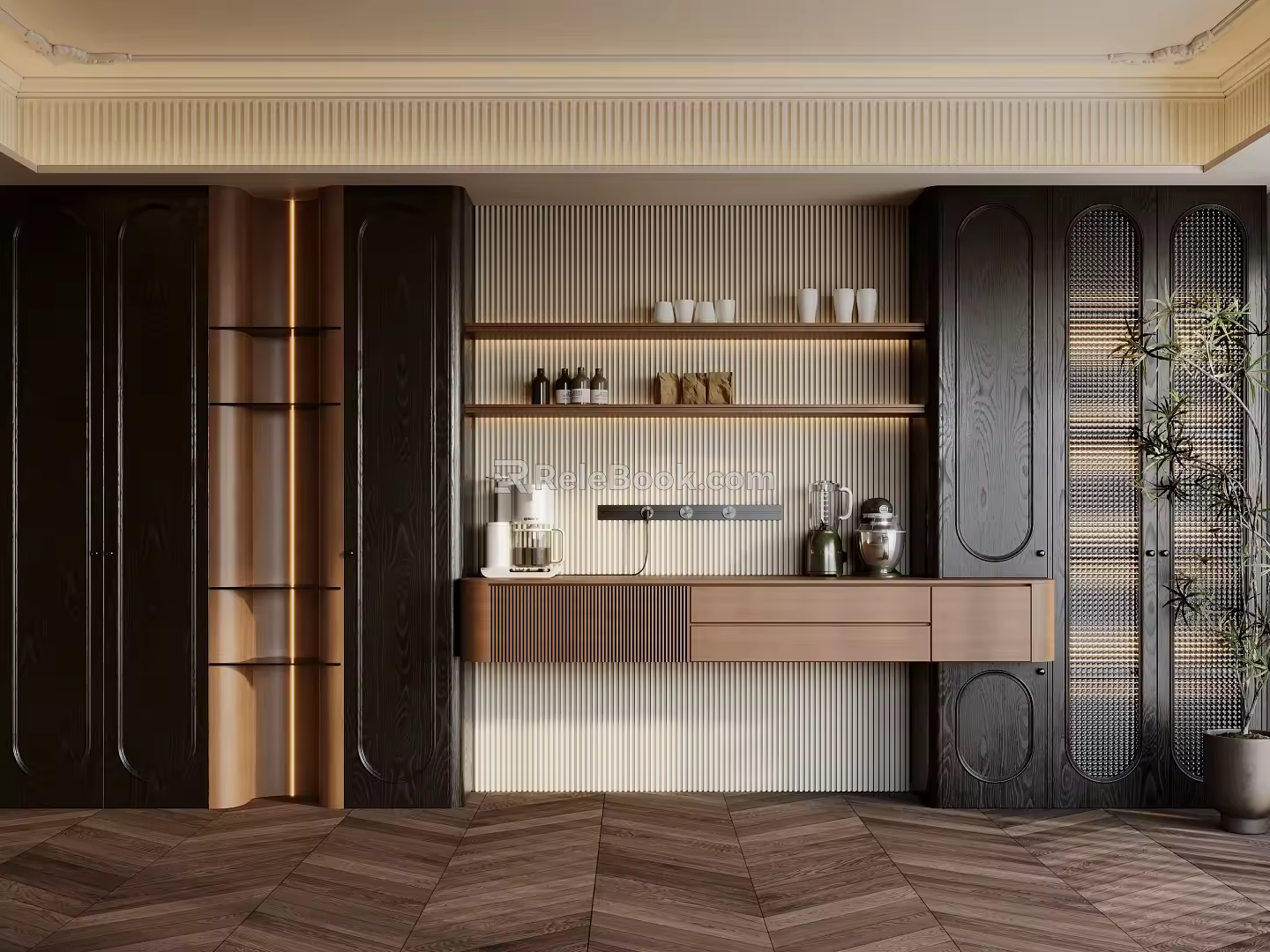 French Sideboard Antique Sideboard Retro Sideboard Wine Cabinet Sideboard End View Cabinet Sideboard 3d model