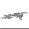 Transparent Water Splash Shaped Garden Decorative Acrylic Sculpture For Outdoor Decoration