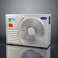 Skyworth White Computer Device with Digital Display Circular Fan Grille and Efficient Cooling