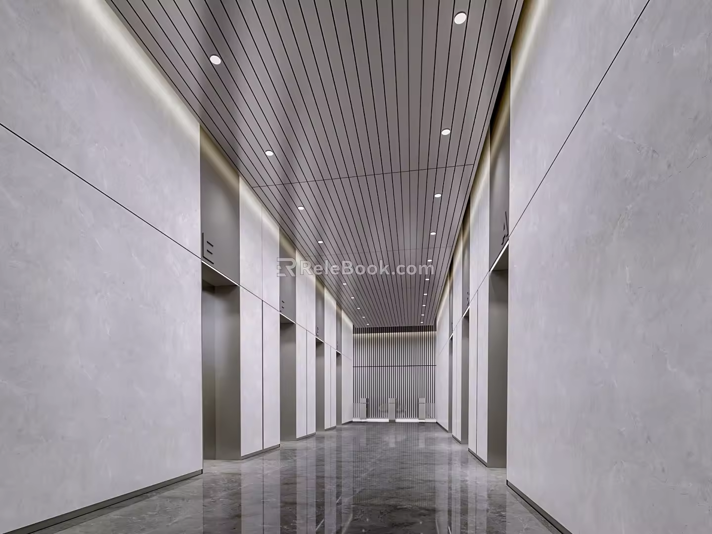Elevator hall 3d model