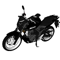 Stylish Black Modern Motorcycle With Sleek Design Handlebar And Spoked Wheels