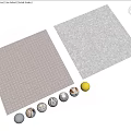 A Variety Of Floor Tiles With Different Patterns And Styles 3d model