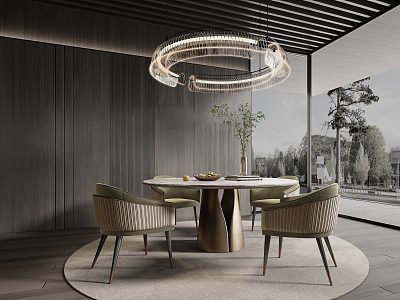 Modern Minotti Restaurant model