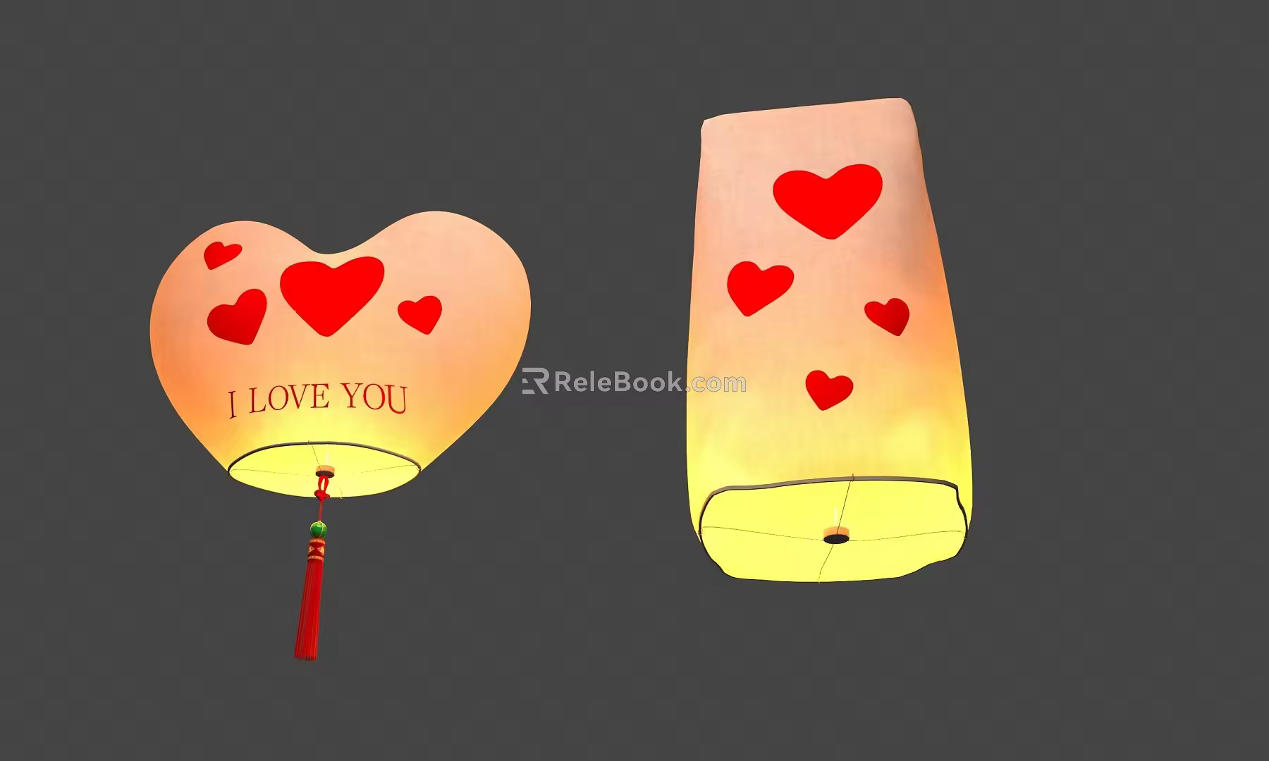 Kongming Lantern Ancient Lantern on Yuan Festival Ancient Kongming Lantern Ancient Elements Pray for Sky Lantern Festival Wishing Lantern Hanging Pendant Love 3d model