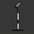 Microphone Amplifier Capacitor Microphone High-end Microphone Wheat Desktop Microphone Broadcasting Microphone 3d model