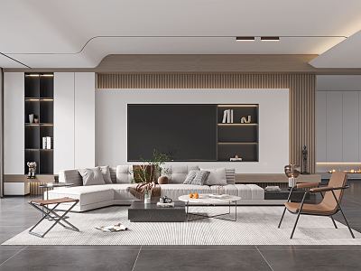 modern living room model