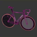 Sleek Modern Fixed Gear Bike With Aluminum Frame Black Seat And Orange Wheel Rims