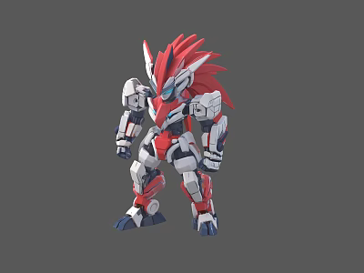 heretic Gundam robot 3d model