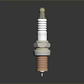 High Quality Spark Plug With Ceramic Insulator Metal Shell And Copper Electrode 3d model