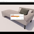 Modern chaise longue 3d model