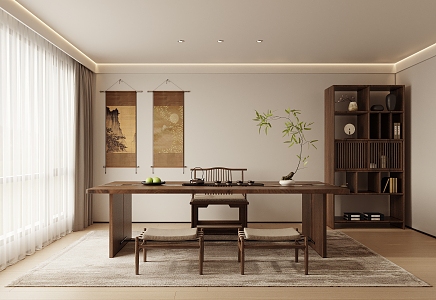 Zen Tea Room Meeting Room 3d model