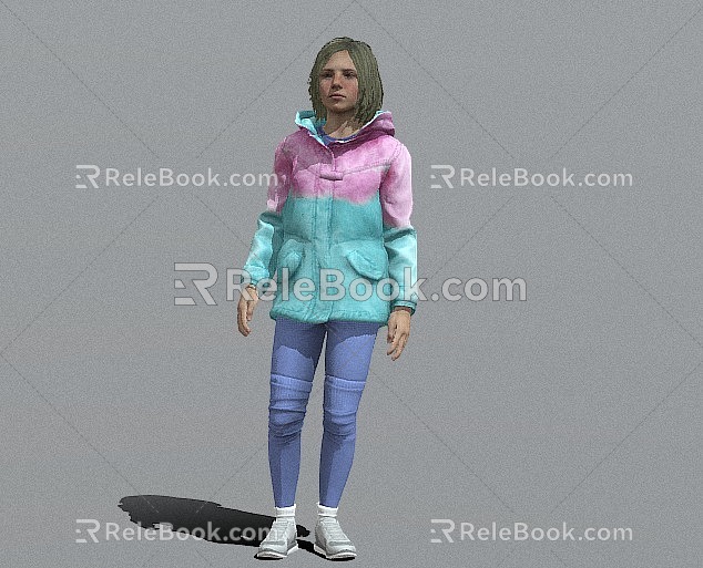 Digital Man Real Character Foreigner Woman Girl Man Character Young Woman Young Girl High Precision 3d model