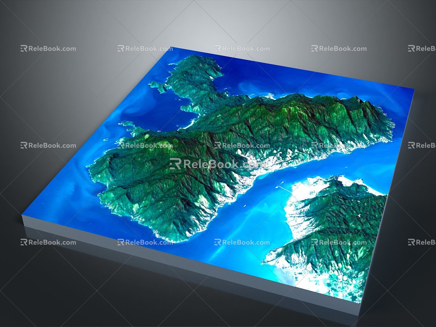 Geography, topography, mountain shape, ridge, ridge, valley, mountain range, canyon, geomorphology, mountain peak, mountain body 3d model